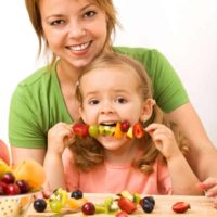 healthy snack and healthy smile